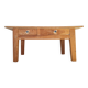 Old low farmhouse table - 2 drawers