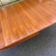 Round extendable dining table Louis XVI in cherry wood from the 1960s.