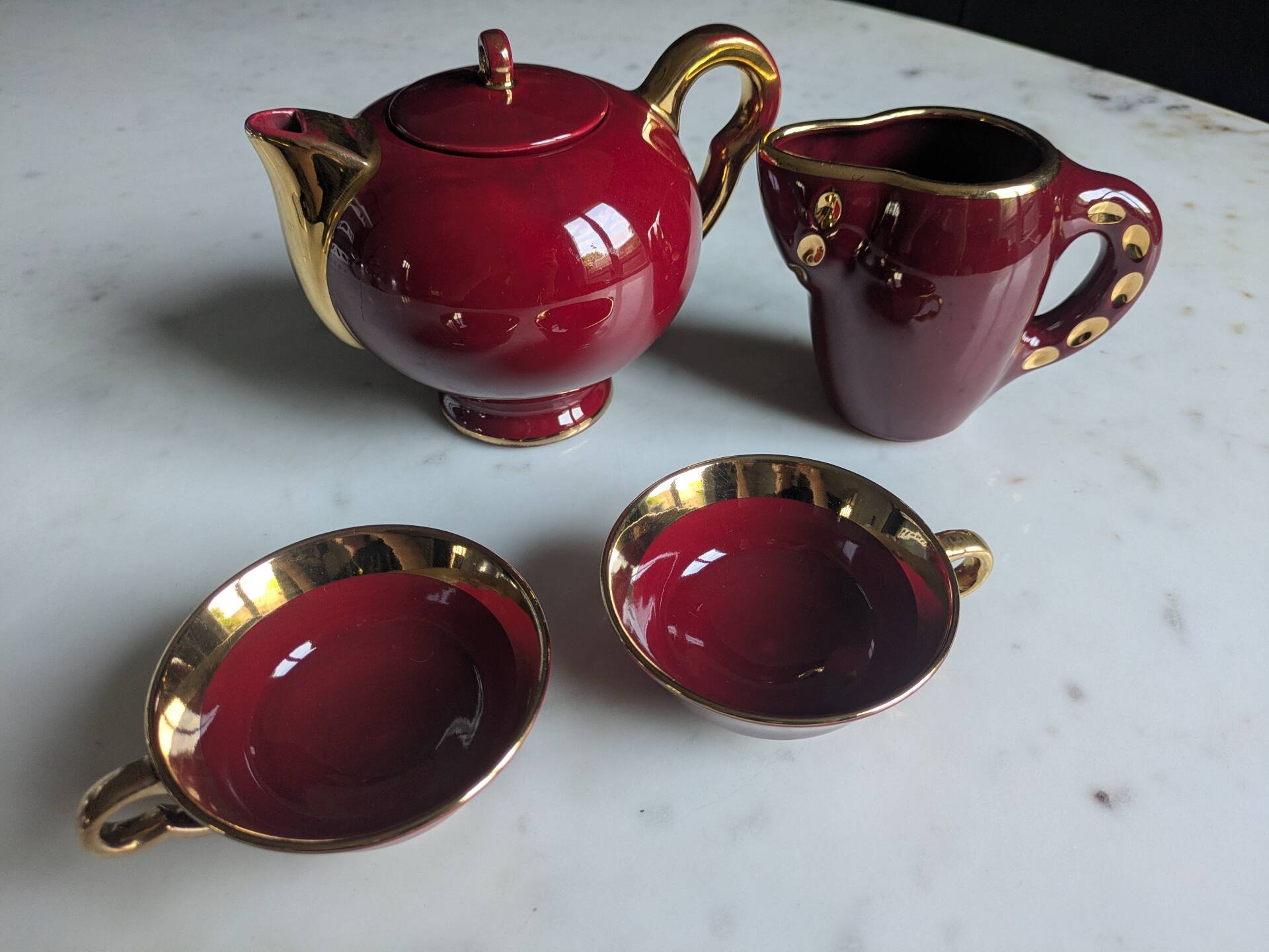 Service à thé, café de la marque Magdalith, années 50-60