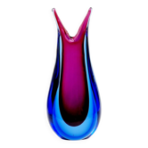 Mid-Century Sommerso Murano Glass Vase by Flavio Poli for Seguso, Murano, Italy, 1960s