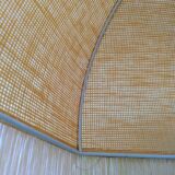 Bohemian hanging lamp cannage and vintage fringes