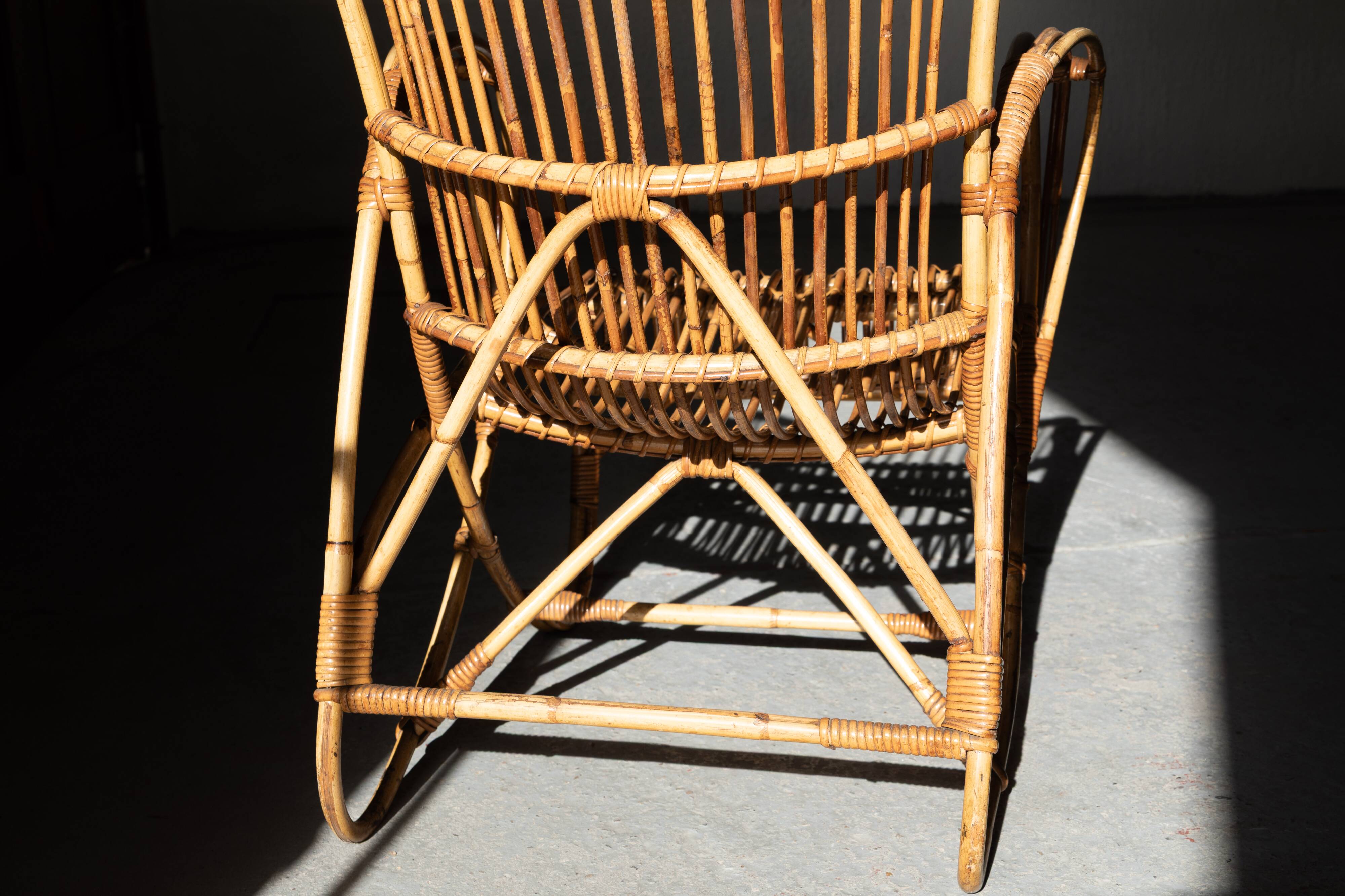 Chaise esy en rotin 'RB2' par Rosé Noordwolde