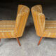 Paire de fauteuil cocktail scandinave années 50-60