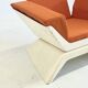 Fauteuil vintage orange Space Age très unique