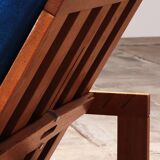 Hans J Wegner GE421 Getama Fauteuil relax en chêne avec dossier réglable
