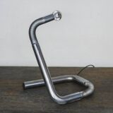 Lampe de table vintage en métal chromé, Italie, années 1970