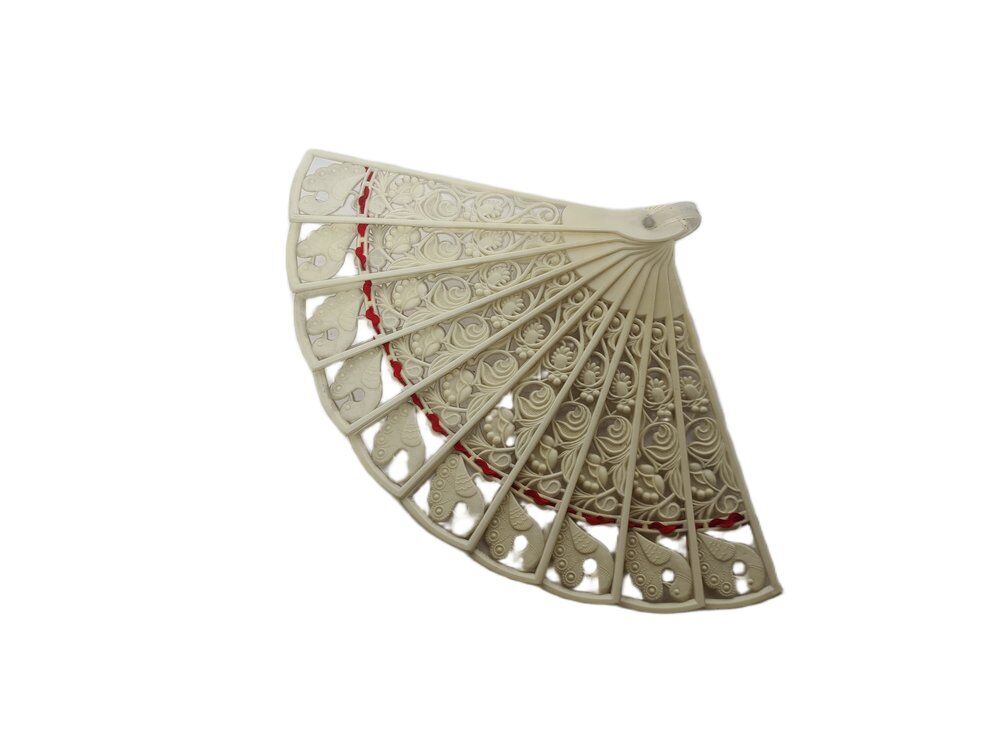 Art Nouveau Polish celluloid fan, 1930s