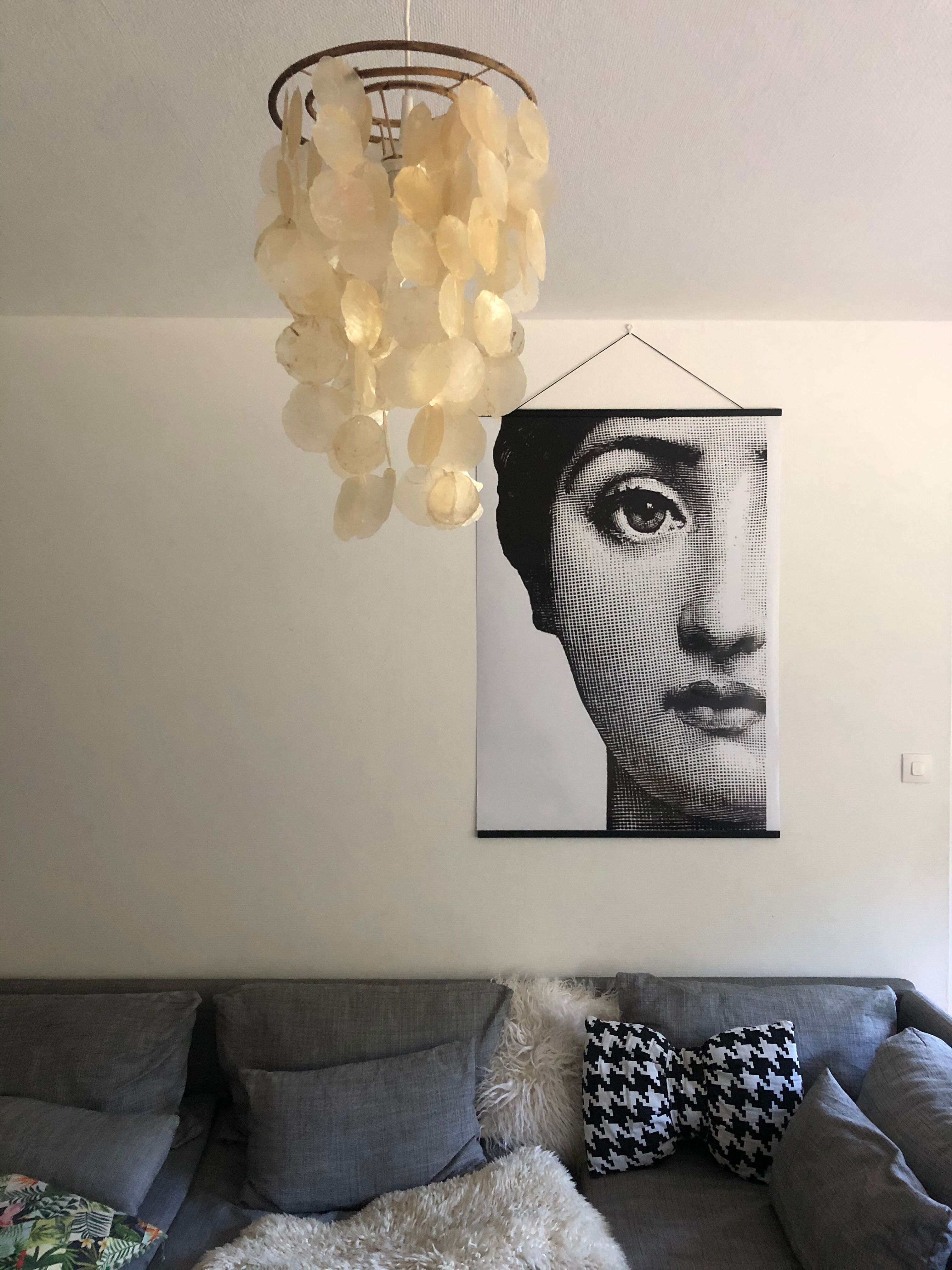 Hanging stamps in mother-of-pearl