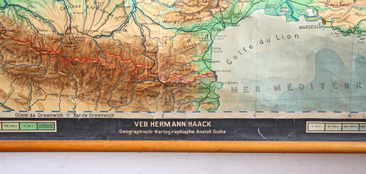 Geography map "France and Benelux"