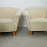 Pair scandinavian armchairs