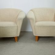 Pair scandinavian armchairs