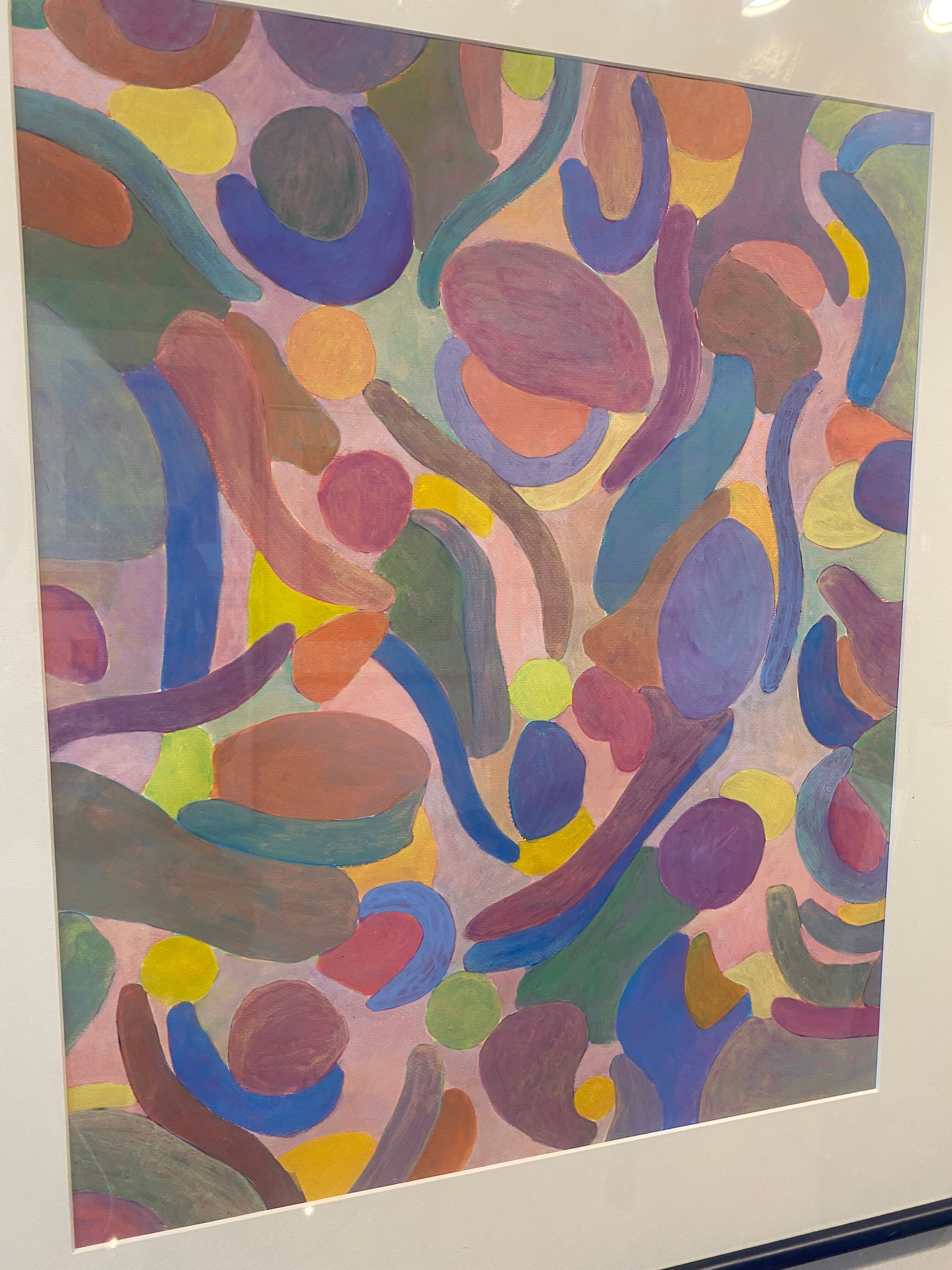 Zig Zag painting Pierre Wittmann contemporary