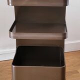 Marc Held trolley on wheels for Prisunic in brown plastic 1970 Space Age Vintage