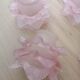 Lot de 4 tulipes roses art déco en pâte de verre