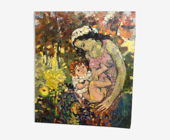 Huile sur toile signé eudochia zavtur