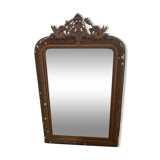 Antique pediment mirror 74x116cm