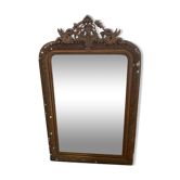 Miroir ancien à fronton 74x116cm