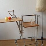 Folding table trolley on wheels 70s.