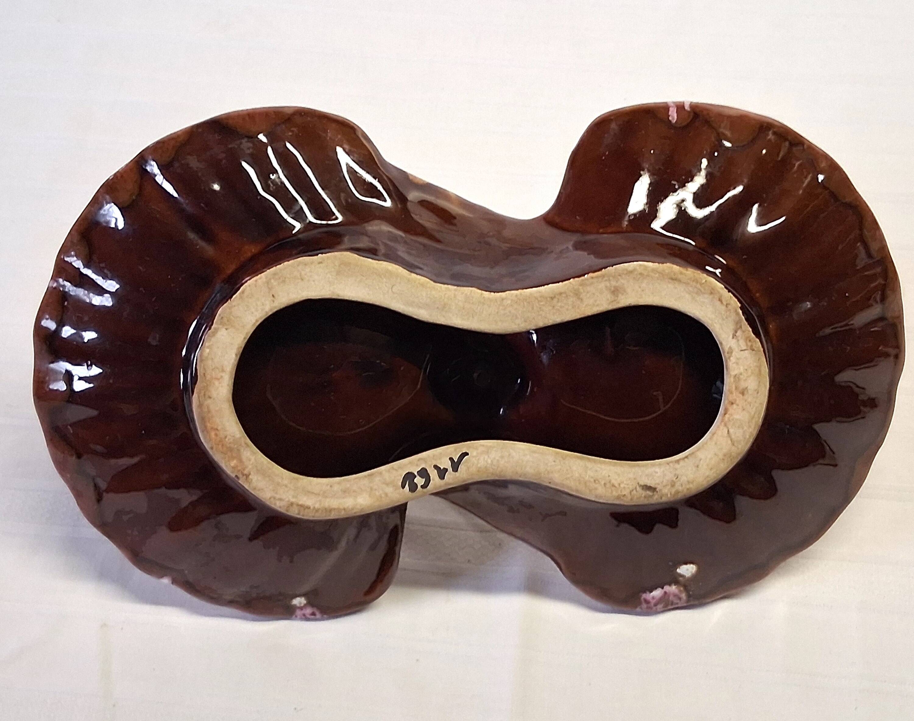 Vallauris-style shell-shaped serving tray in good condition