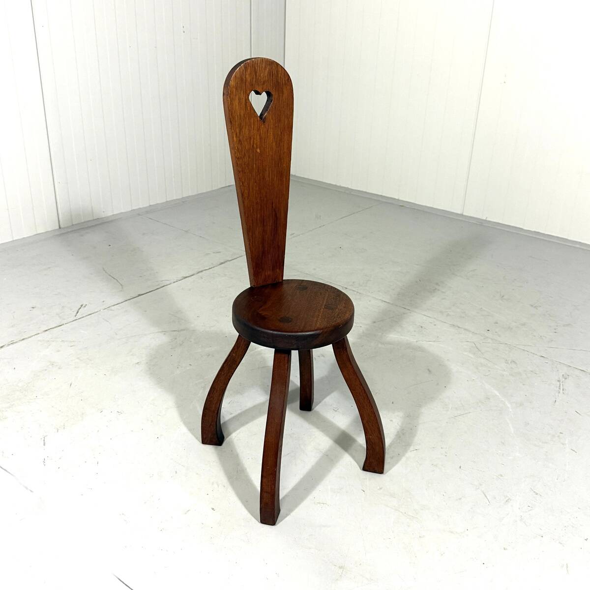 Brutalist rustic small chair stool side table plant table 1960’s