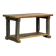 Industrial oak work table, circa 1950