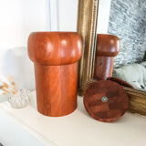 Danish Scandinavian ice bucket in Digsmed teak