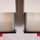 Tables de chevet postmodernes ikea noir et blanc 1980’s en tbeg