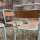 Lot de 6 chaises Tolix bleu ciel