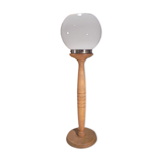 Lampe globe opaline