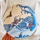 Chinese polychrome porcelain plate, 20th century