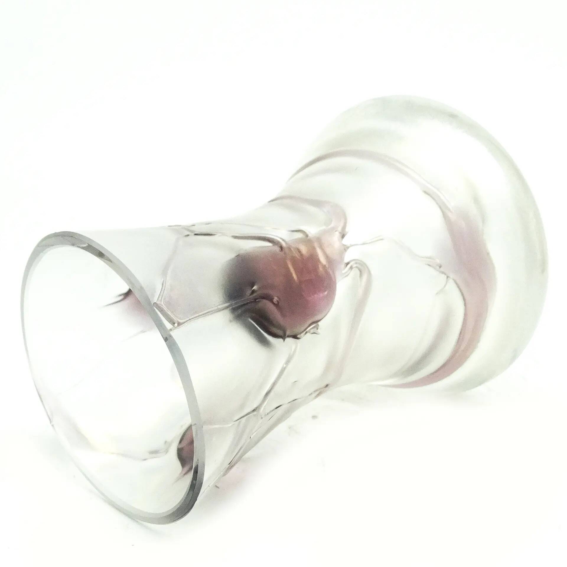 Art Nouveau vase, glass, Germany, 1970s