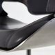 Chaise argentée par hadi teherani pour interstuhl (mk10281)