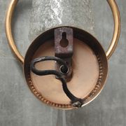 Paire appliques verre et métal doré