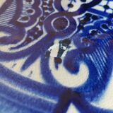 Large Moroccan dish or terracotta bowl, 42 cm diameter