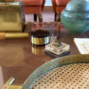 Mid-century lucite table lighter, Italy 1970s