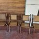 Set of 4 folding chairs old colonial style