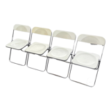Plia lucite folding chairs Giancarlo Piretti for Castelli set of four