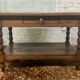 Old farmhouse console in solid oak