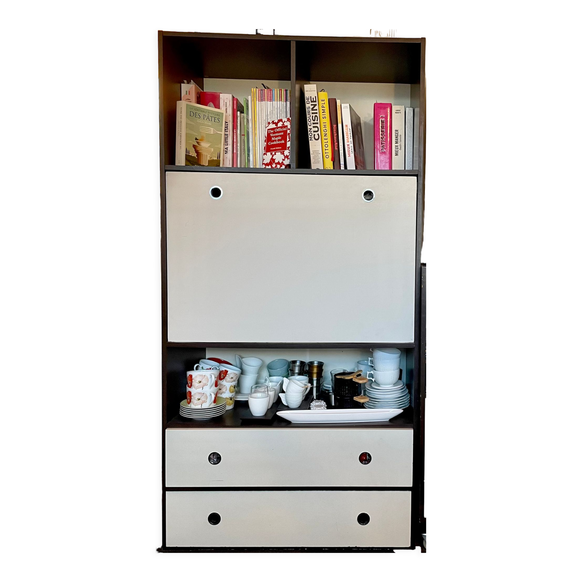 Vintage secretary bookcase from the 70s
