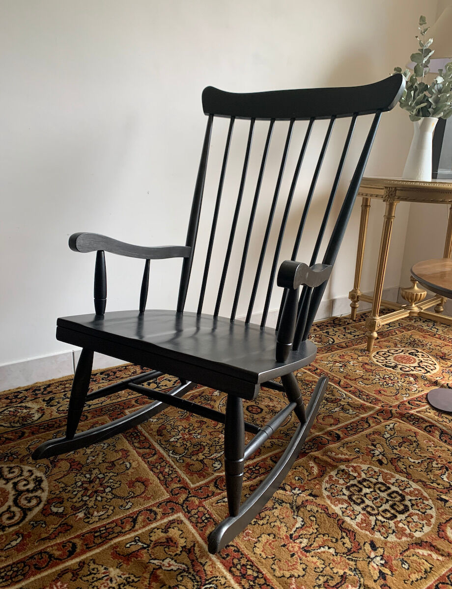 Rocking-chair noir