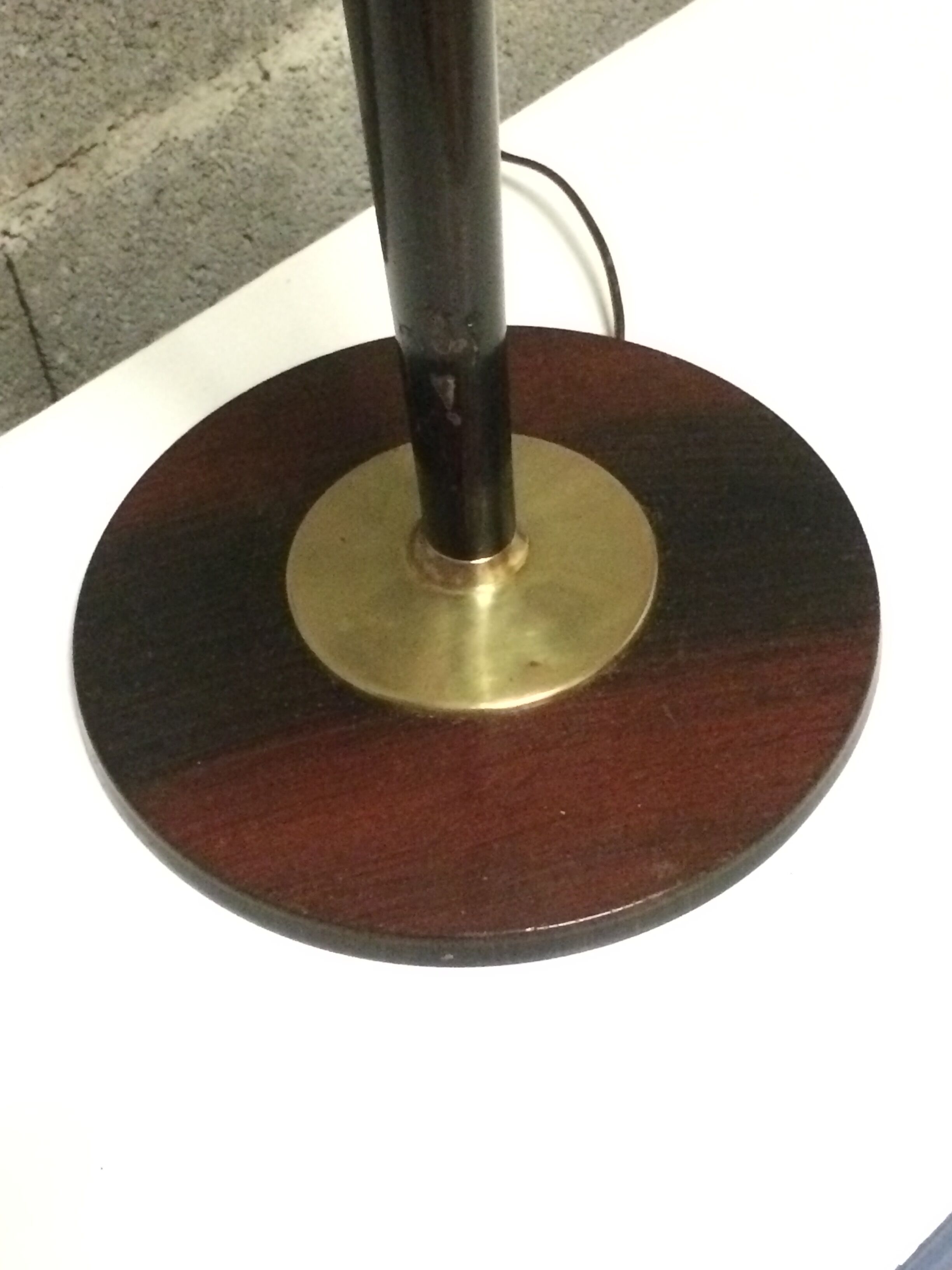 Lamp Mazda mahogany and brass  1930, 40