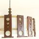 Suspension scandinave teck et tissu vers 1960
