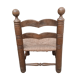 Low chair called fireplace or corner of the fire brutalist art