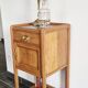 Table de chevet style Art Déco en chêne massif, années 30