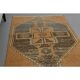 Vintage Turkish Hand-Knotted Wool Cotton Orange Runner Rug 96x214
