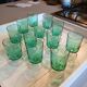 12 vintage stemmed glasses