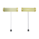 Pair of vintage erco 921 patent zippered wall light germany. year 70