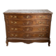 Antique Louis XV style commode in solid wood and marble.