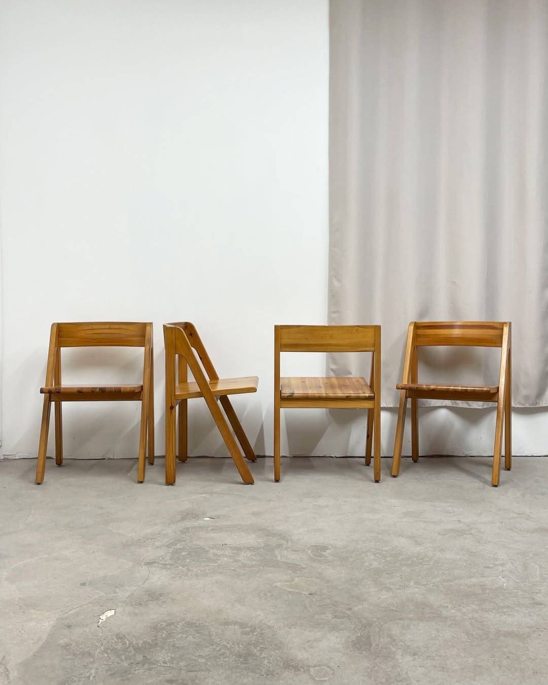 4 Fyrkat chairs, Nissen & Gehl, Denmark, circa 1970