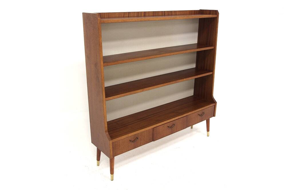 Scandinavian mahogany bookcase, Sweden, 1950